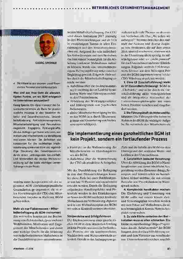Vorschauseite 4: Gesundheit der Mitarbeiter als primäres Ziel verstehen