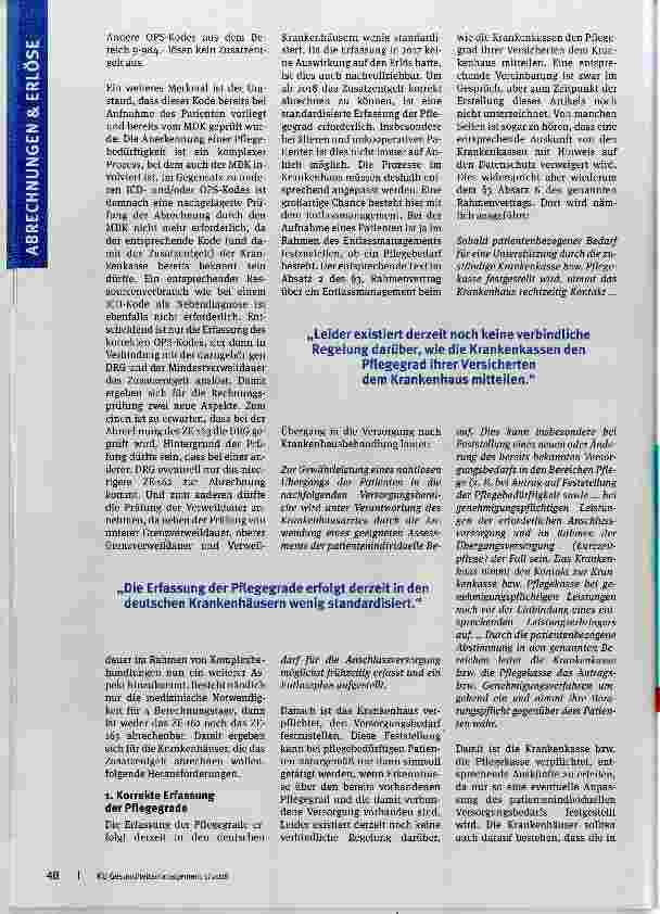 Vorschauseite 2: Eine Aufwertung der Pflege
