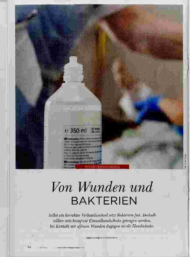 Vorschauseite 1: Von Wunden und BAKTERIEN