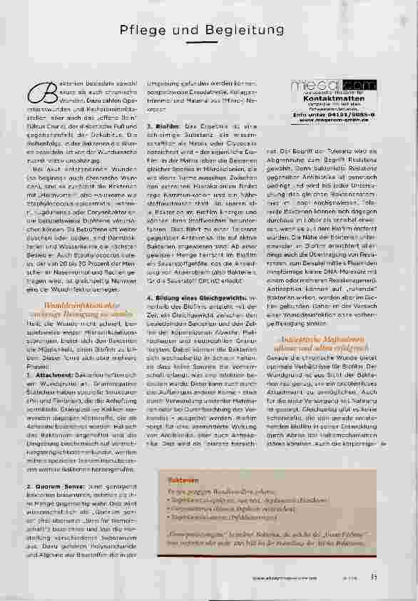 Vorschauseite 2: Von Wunden und BAKTERIEN
