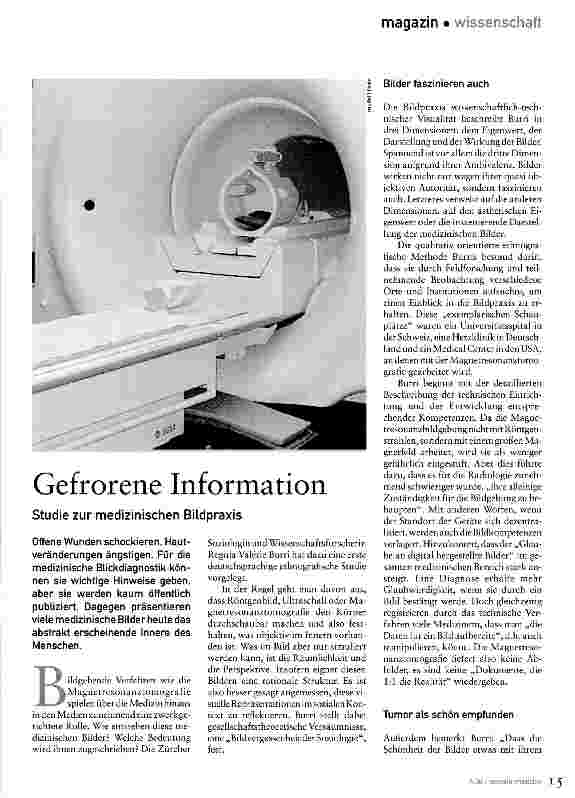 Vorschauseite 1: Gefrorene Information