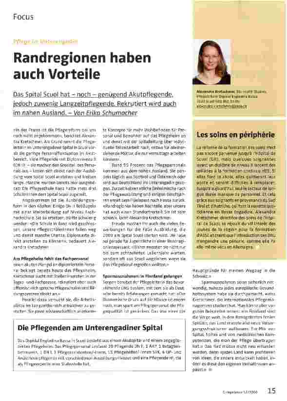 Vorschauseite 1: Randregionen haben auch Vorteile