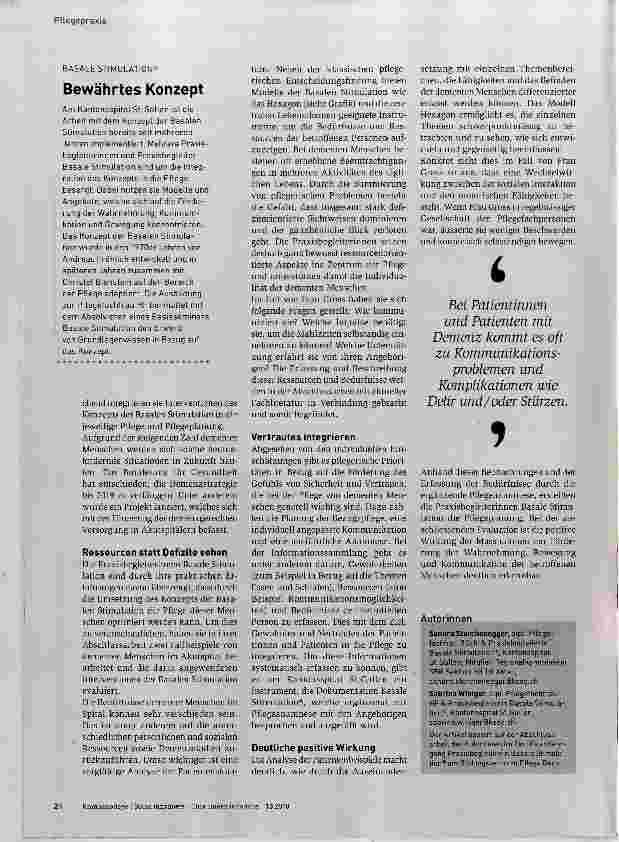 Vorschauseite 2: Für ein demenzgerechteres Akutspital