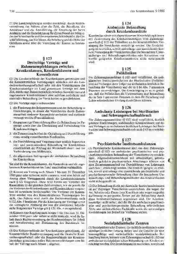 Vorschauseite 6: Regierungsentwurf des Gesundheits-Reformgesetzes (GRG) vom 27.4.1988