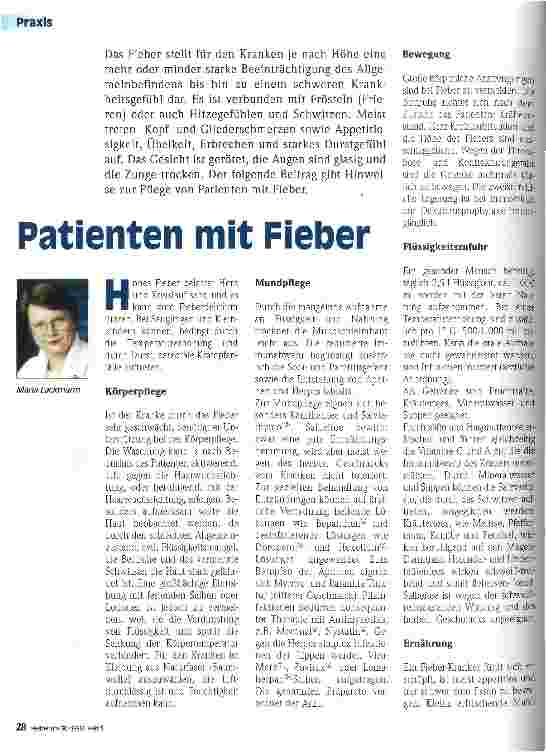 Vorschauseite 1: Patienten mit Fieber