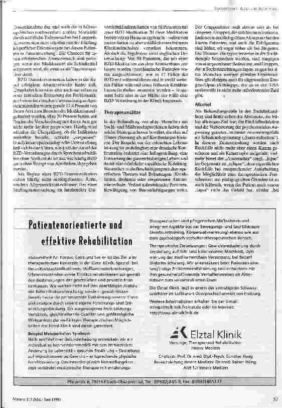 Vorschauseite 5: Man kann ja doch nichts dagegen tun? Sucht und Mißbrauch bei alten Menschen