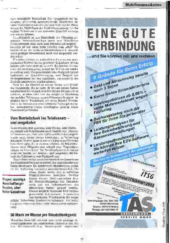 Vorschauseite 3: Wellenbewegung Mobilkommunikation in Pflegediensten nach Maß