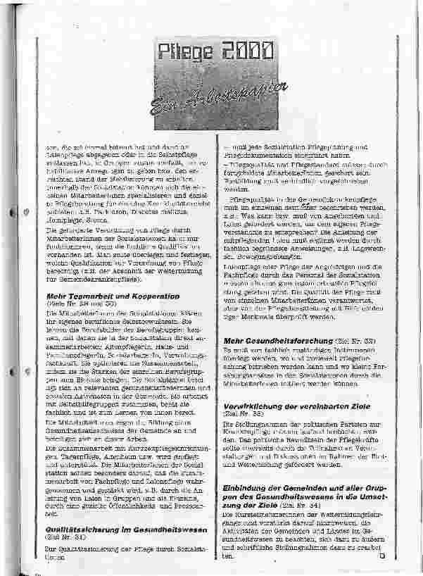 Vorschauseite 3: Gemeindekrankenpflege 2000