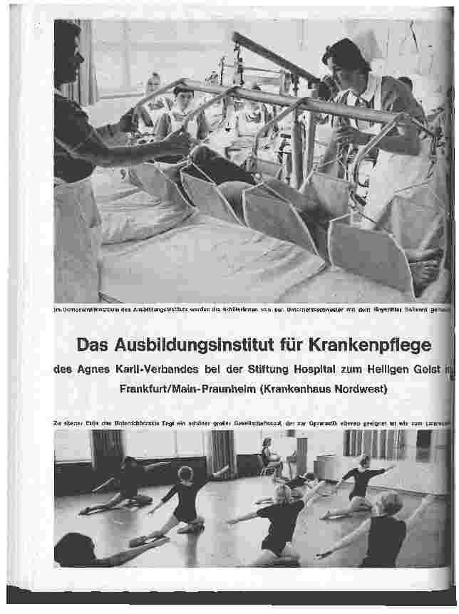 Vorschauseite 1: Das Ausbildungsinstitut für Krankenpflege des Agnes Karll-Verbandes bei der Stiftung Hospital zum Heiligen Geist in Frankfurt