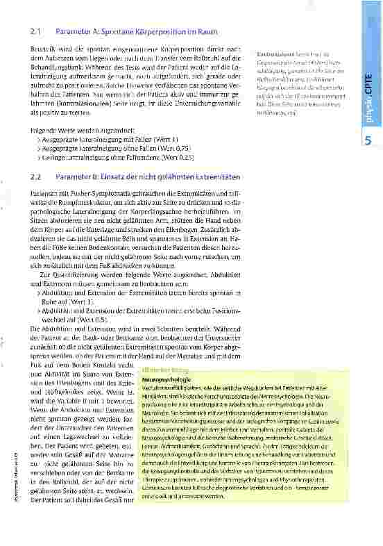 Vorschauseite 3: Pusher-Symptomatik