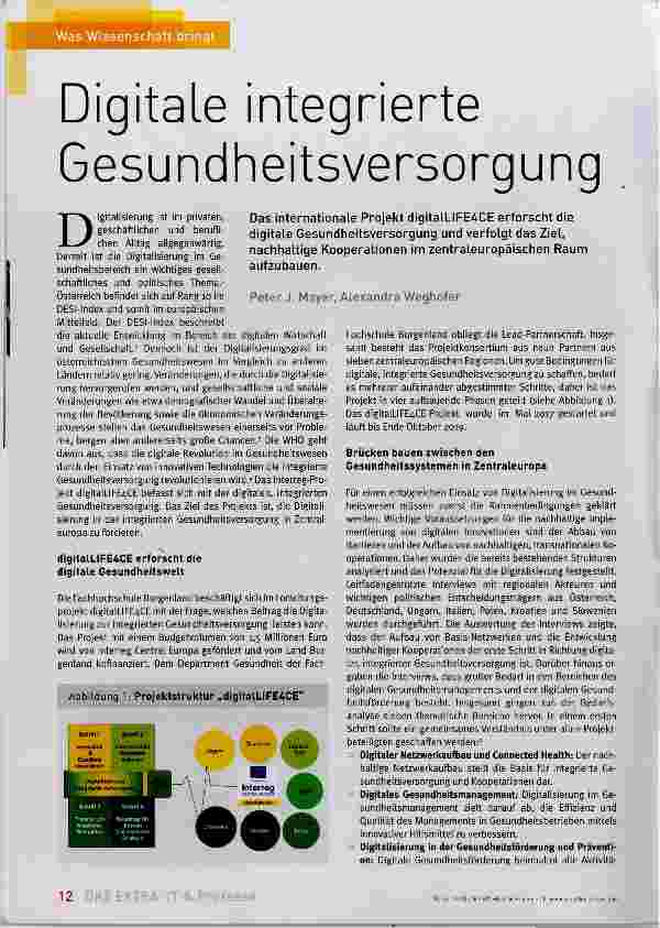 Vorschauseite 1: Digitale integrierte Gesundheitsversorgung