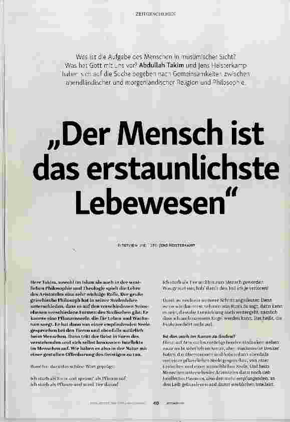 Vorschauseite 1: Der Mensch ist das erstaunlichste Lebewesen
