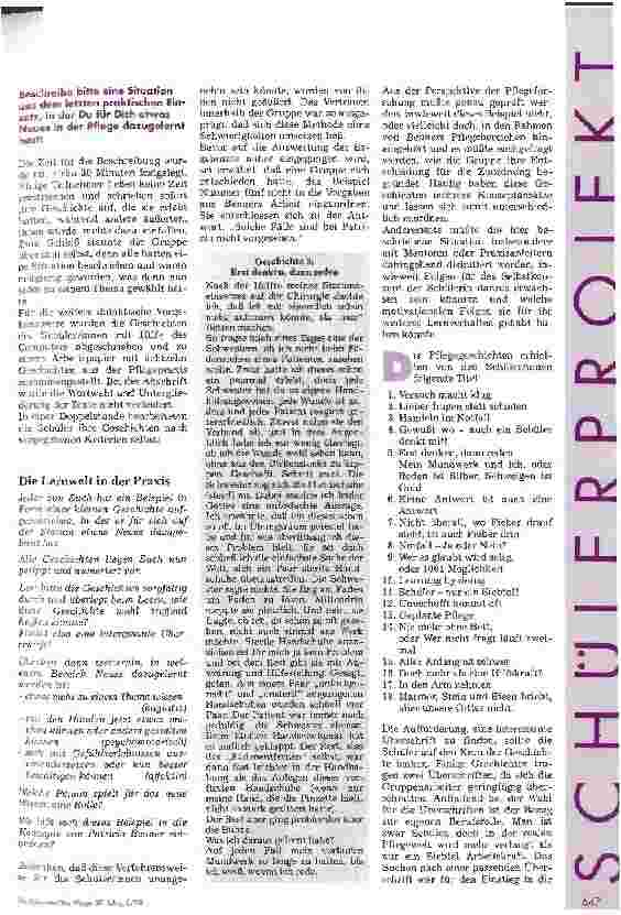 Vorschauseite 3: Wie erleben Auszubildende ihre Arbeit? Kann Benners Forschungsansatz die Pflegeausbildung qualitätiv verbessern?