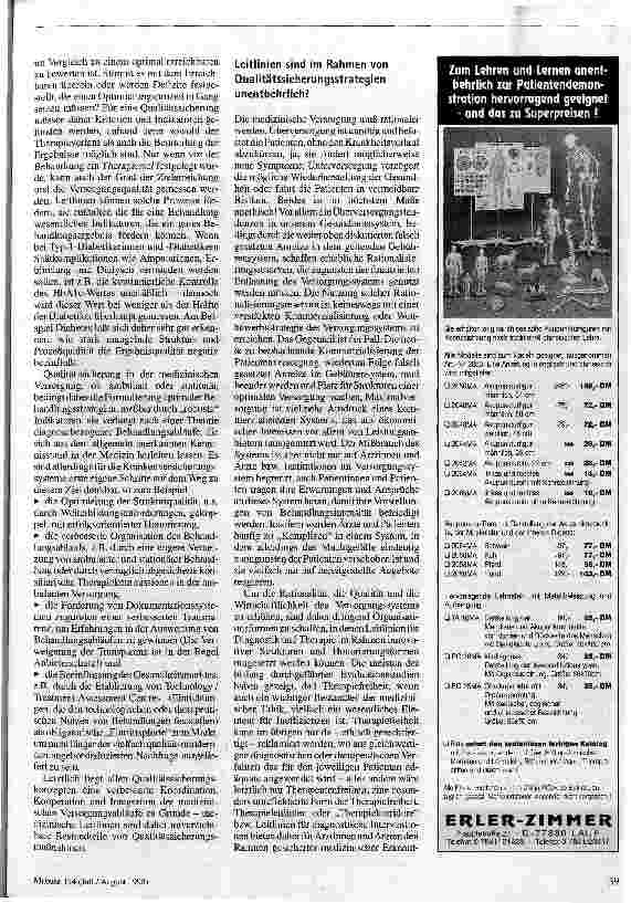 Vorschauseite 6: Qualitätssicherung im niedergelassenen Bereich Aber: Haben wir eine Theorie der optimalen medizinischen Versorgung?