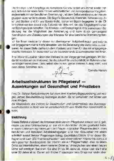 Vorschauseite 1: Arbeitszeitstrukturen im Pflegeberuf - Auswirkungen auf Gesundheit und Privatleben