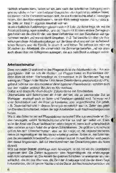 Vorschauseite 2: Arbeitszeitstrukturen im Pflegeberuf - Auswirkungen auf Gesundheit und Privatleben