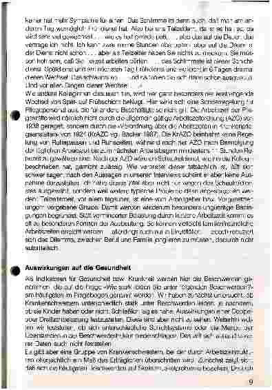 Vorschauseite 5: Arbeitszeitstrukturen im Pflegeberuf - Auswirkungen auf Gesundheit und Privatleben