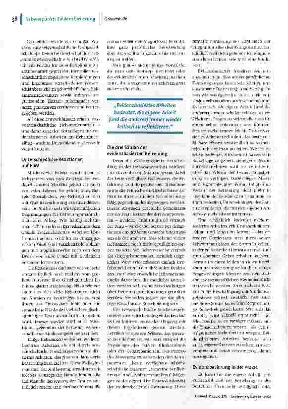 Vorschauseite 3: Mit der Geburt(shilfe) fing alles an