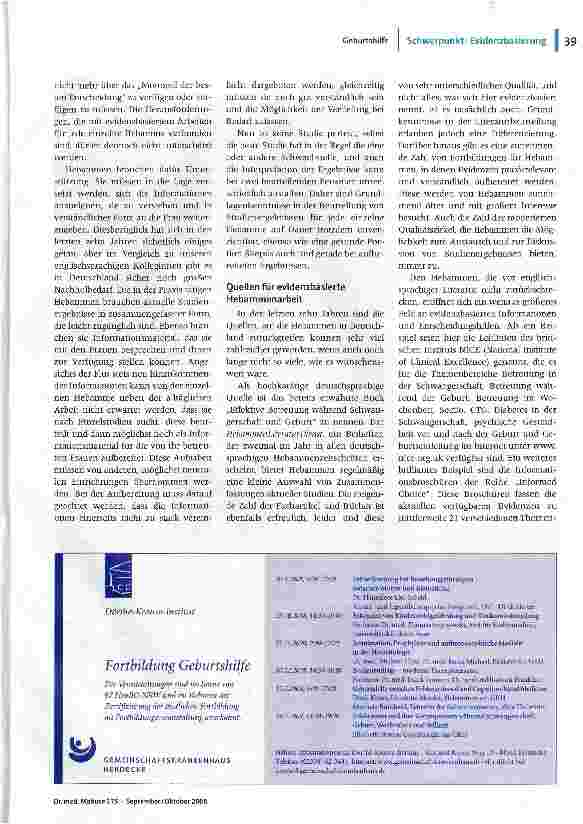 Vorschauseite 4: Mit der Geburt(shilfe) fing alles an