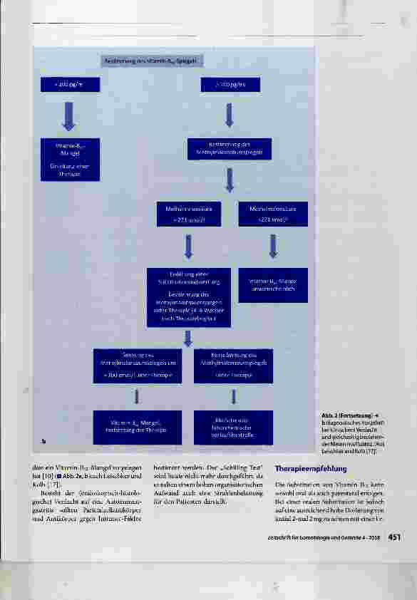 Vorschauseite 6: Klinisch-hämatologisches Bild des Vitamin-Bi2-Mangels im Alter