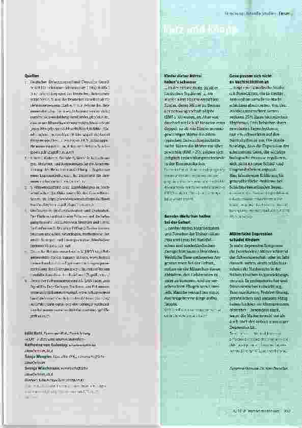 Vorschauseite 3: Forschungsforum Zur Studienmotivation unter Hebammen. Ergebnisse einer Evaluierung