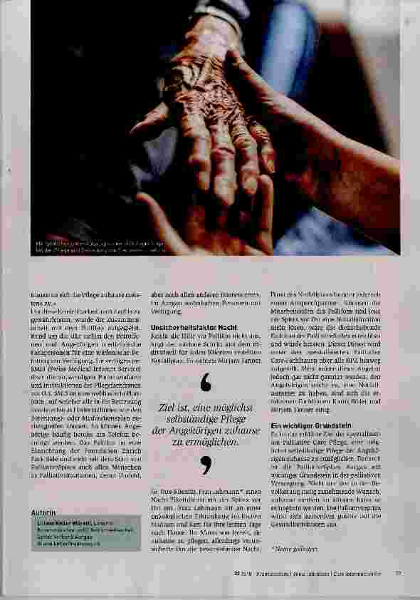 Vorschauseite 2: Spezialisierte Palliative Care vor Ort