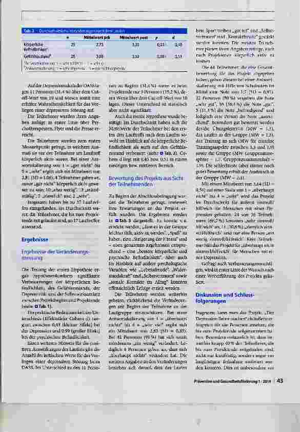 Vorschauseite 5: „Der Depression Beine machen