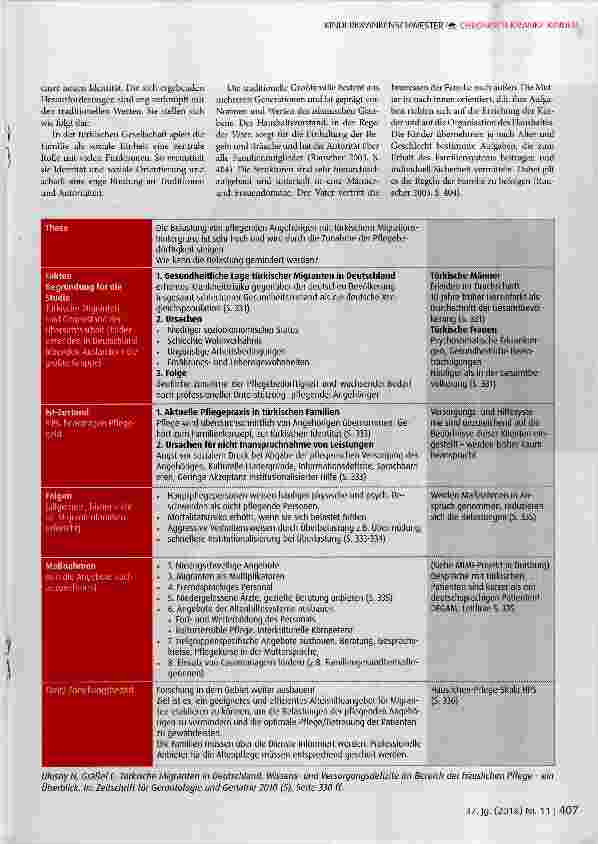 Vorschauseite 3: Die Lebenswelt türkischer Migrantenfamilien mit einem pflegebedürftigen Kind