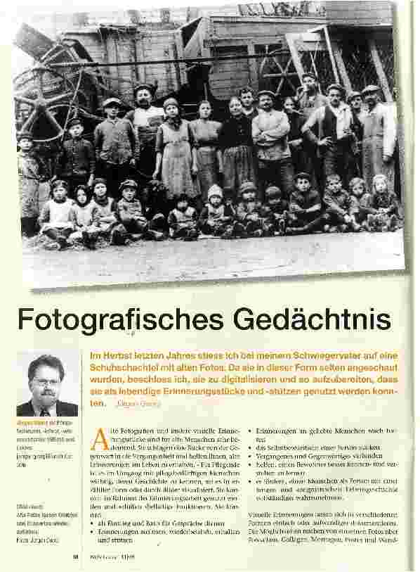 Vorschauseite 1: Fotografisches Gedächtnis