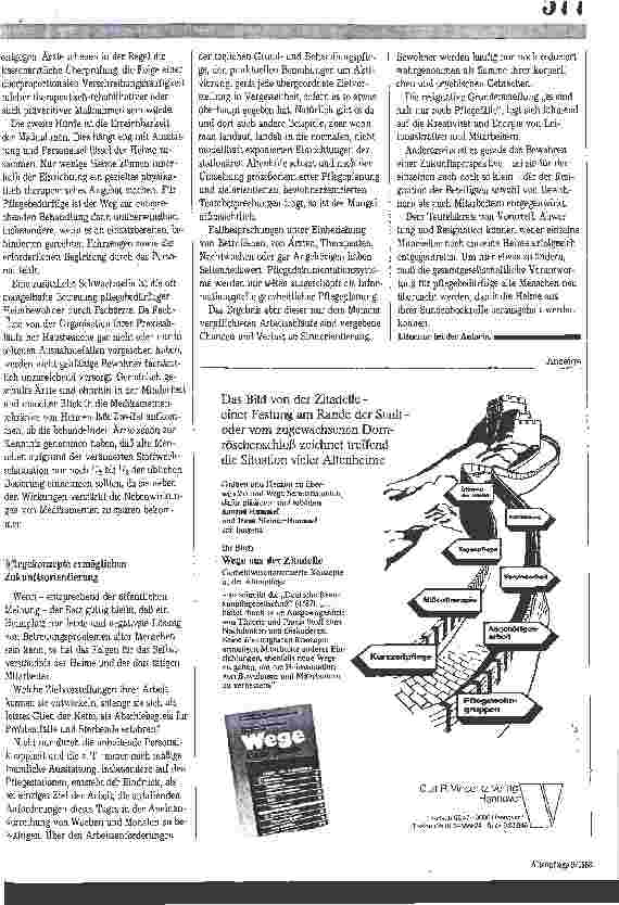 Vorschauseite 4: Problematik Heimunterbringung: Wenn`s nicht mehr geht muß sie ins Heim