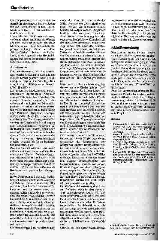 Vorschauseite 5: Krankenpflege in Zaire