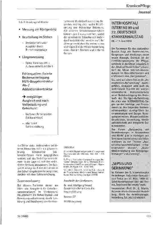Vorschauseite 6: Geriatrische Rehabilitation nach Operationen an Hüftund Kniegelenk