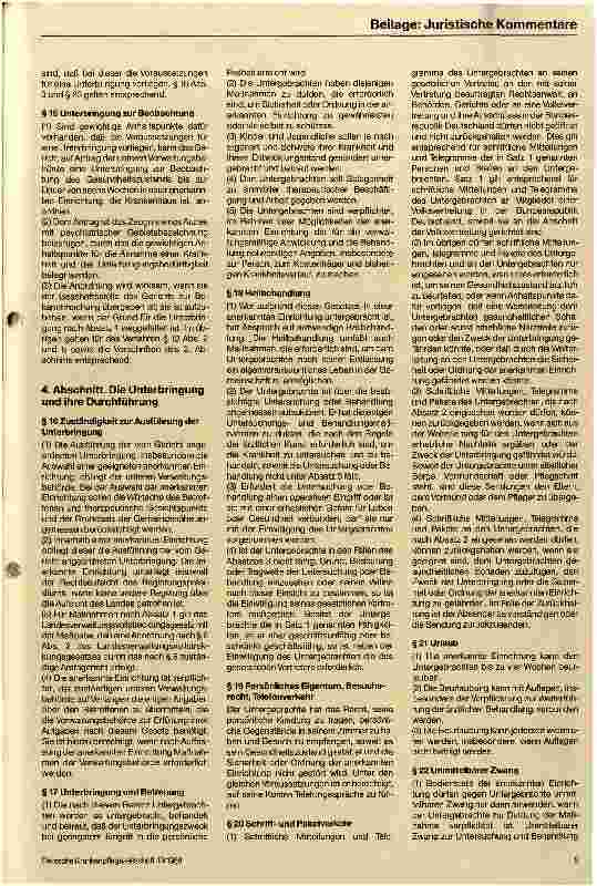 Vorschauseite 4: Die zwangsweise Unterbringung psychische Kranker Ein Überblick anhand des Baden-Württembergischen Rechts