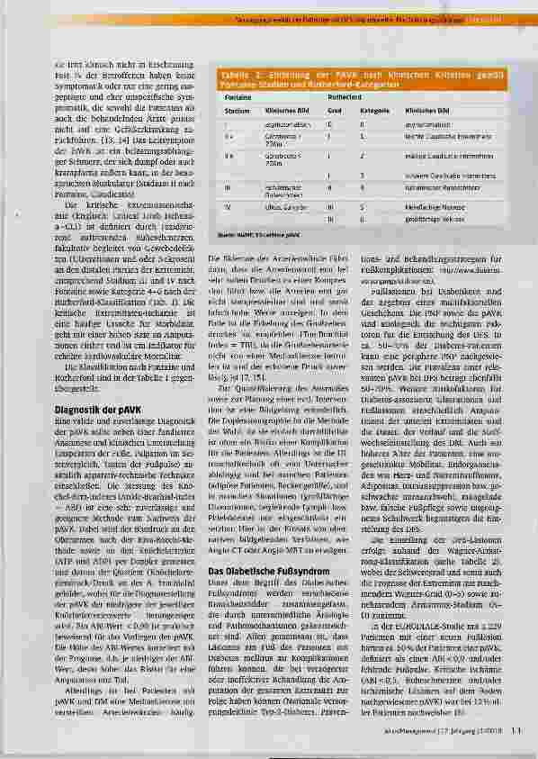 Vorschauseite 3: Versorgungsrealität der Patienten mit diabetischem Fußsyndrom und arteriellen Durchblutungsstörungen