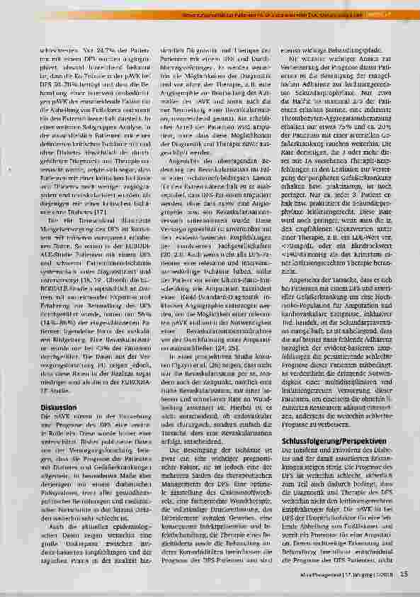 Vorschauseite 5: Versorgungsrealität der Patienten mit diabetischem Fußsyndrom und arteriellen Durchblutungsstörungen