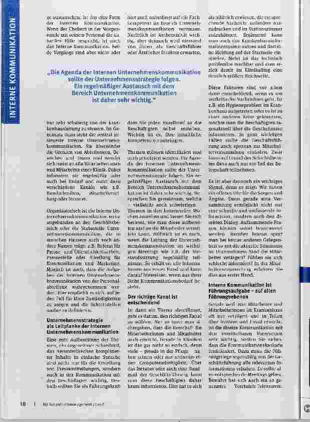 Vorschauseite 2: Transparenz erfordert Mut