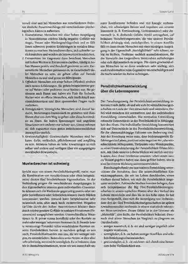 Vorschauseite 2: Persönlichkeitsentwicklung über die Lebensspanne