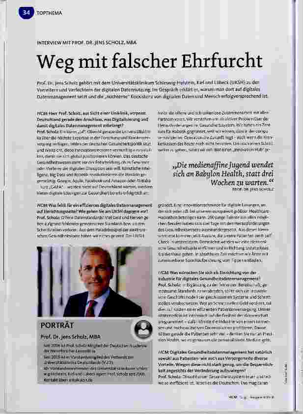 Vorschauseite 1: Weg mit falscher Ehrfurcht