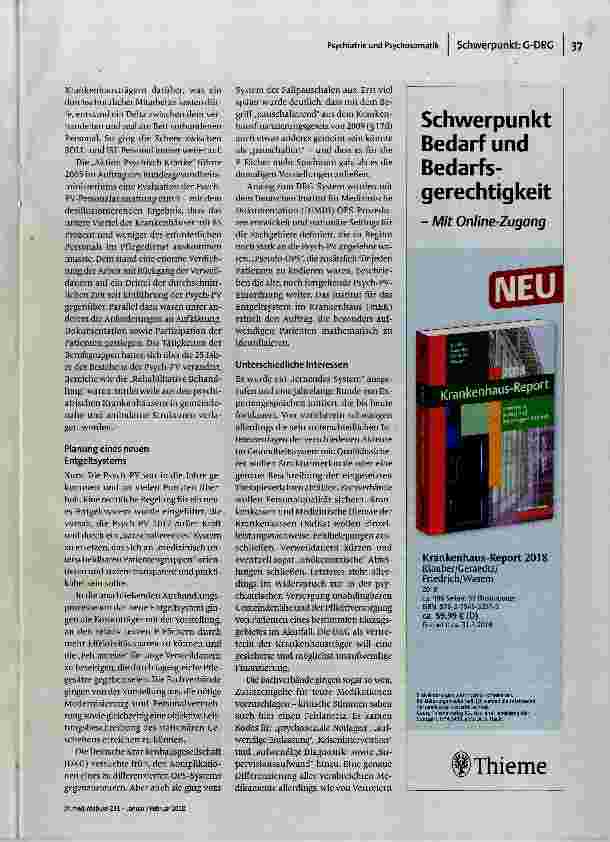 Vorschauseite 2: PEPP als „lernendes System -inzwischen auf dem richtigen Weg?