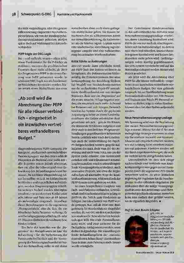 Vorschauseite 3: PEPP als „lernendes System -inzwischen auf dem richtigen Weg?