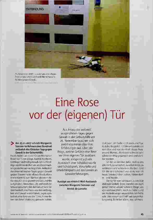 Vorschauseite 1: Eine Rose vor der (eigenen) Tür