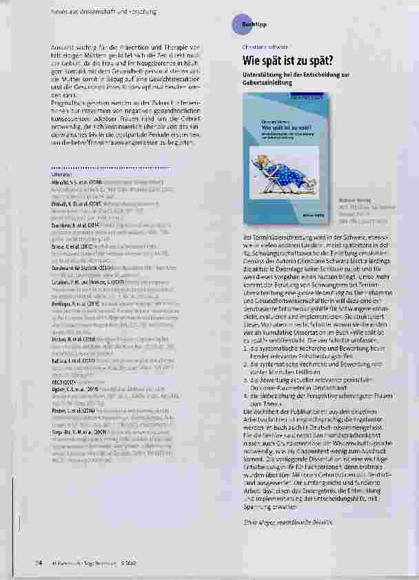 Vorschauseite 3: Adipositas in der Schwangerschaft untersucht