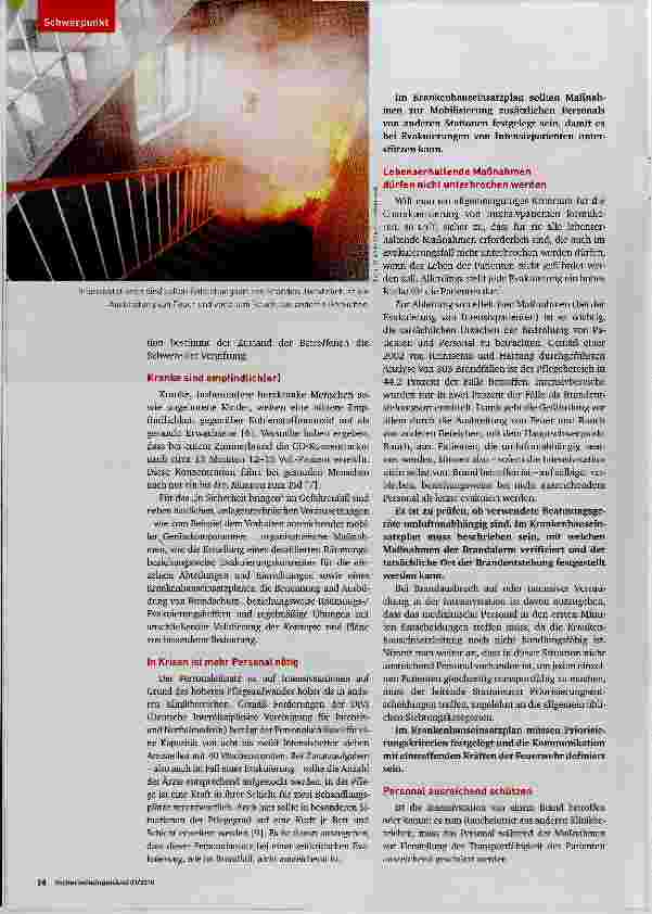 Vorschauseite 3: Evakuierung von Intensivstationen