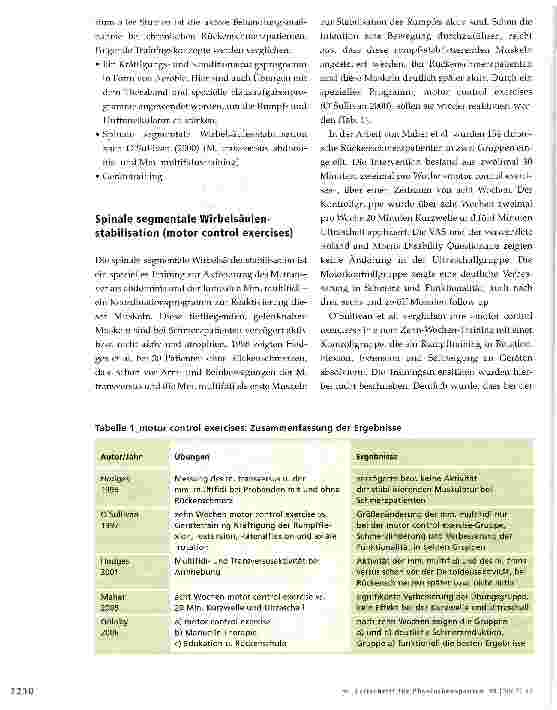 Vorschauseite 5: Evidenz und Behandlungsstrategien konservativer Behandlung bei lumbalem Rückenschmerz