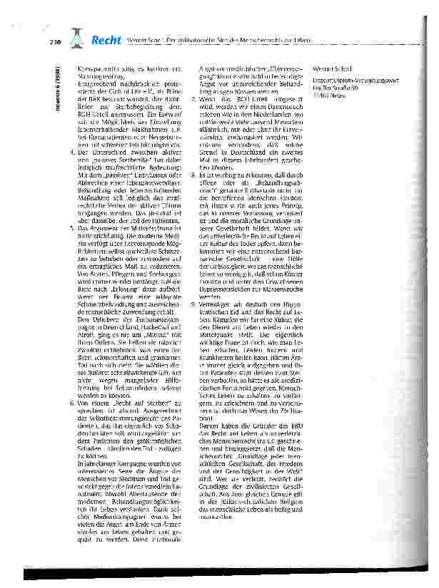 Vorschauseite 3: Der zivilisatorische Sinn des Menschenrechts auf Leben