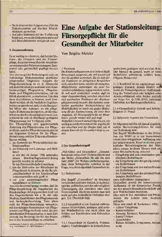 Vorschauseite 4: Organisatorische Möglichkeiten der Pflegedienstleitung in Bezug auf Pflegesysteme, Pflegemethoden und Pflegedokumentation