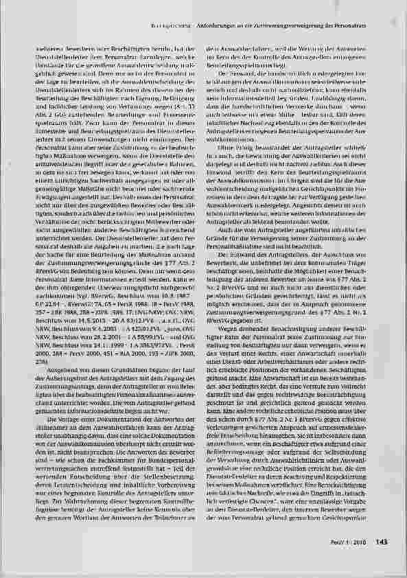 Vorschauseite 3: Anforderungen an die Zustimmungs-Verweigerung des Personalrats