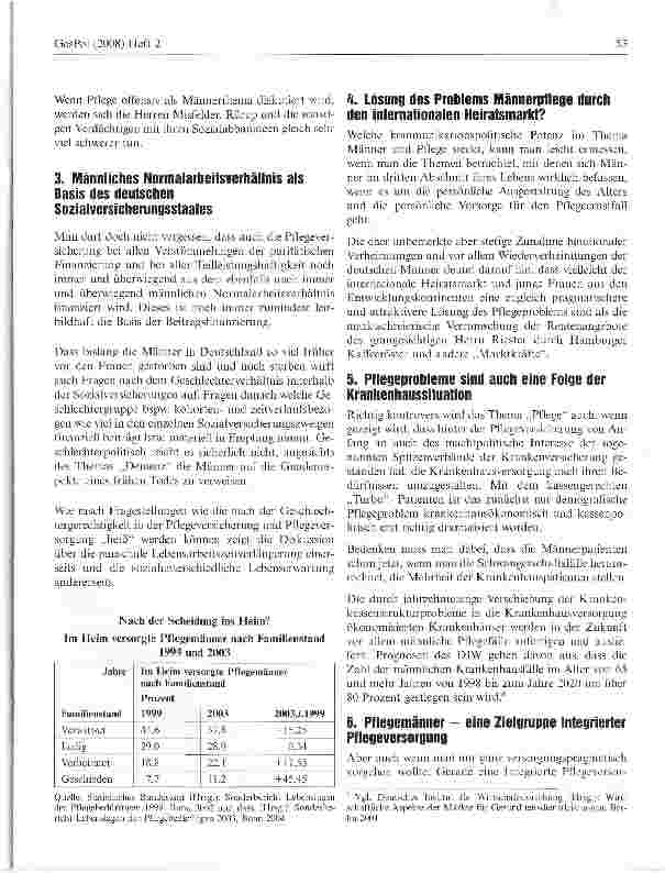 Vorschauseite 2: Männer-Pflegebericht für Deutschland