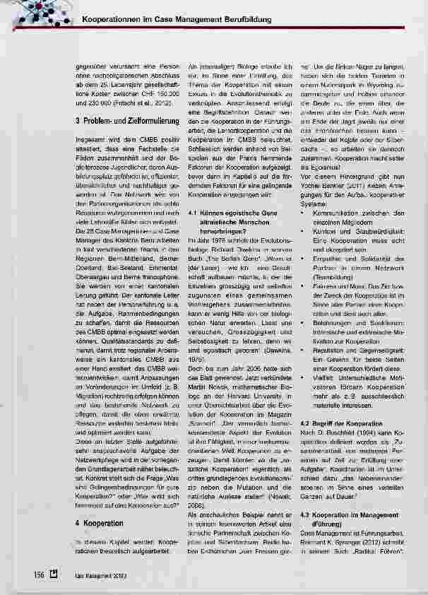 Vorschauseite 2: Kooperationen im Case Management Berufsbildung Faktoren des Gelingens