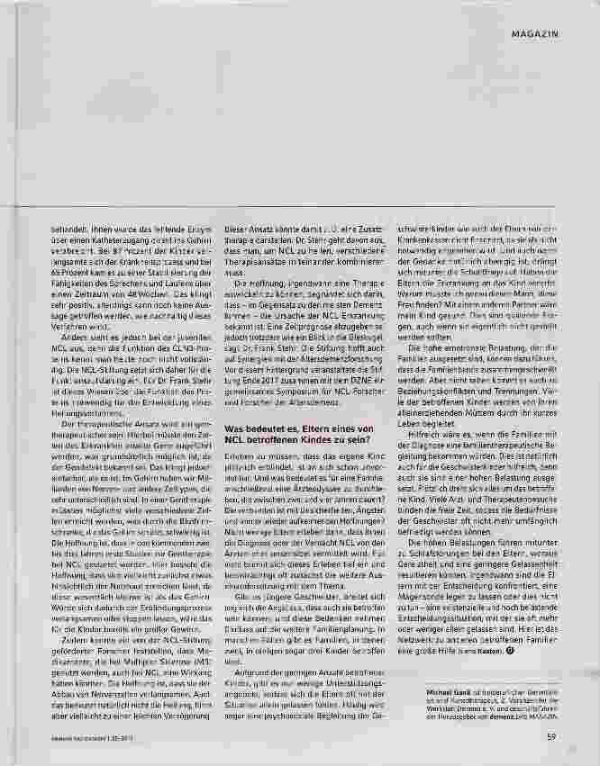 Vorschauseite 3: Demenz schon im Kindesalter